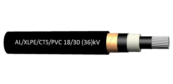 AL-XLPE-CTS-PVC kabel 12kV till 36kV
