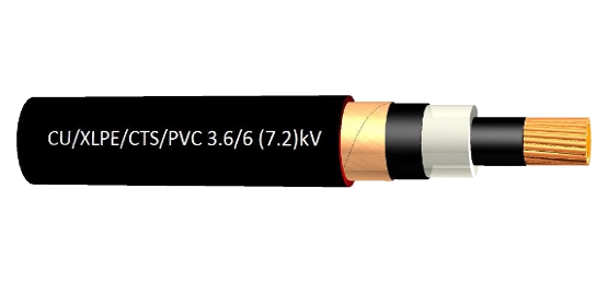 CU-XLPE-CTS-PVC kabel 3.6kV – 24kV