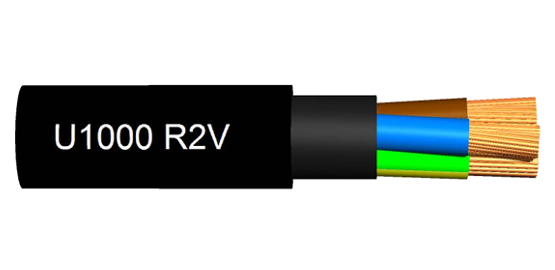 CABLE ELECTRIQUE RIGIDE U-1000 R2V 4G1,5 NORME FRANCAISE NF C15-100 INT/EXT 